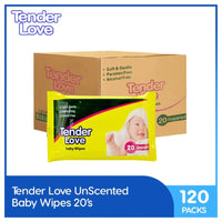 Tender Love Unscented Baby Wipes