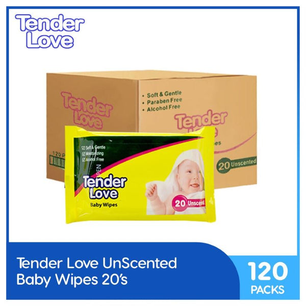 Tender Love Unscented Baby Wipes
