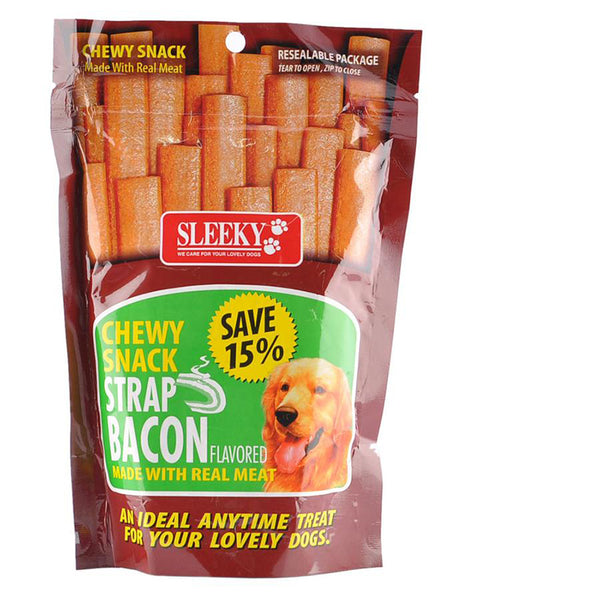 Sleeky Chewy - Strap Bacon Flavored 175g 50g