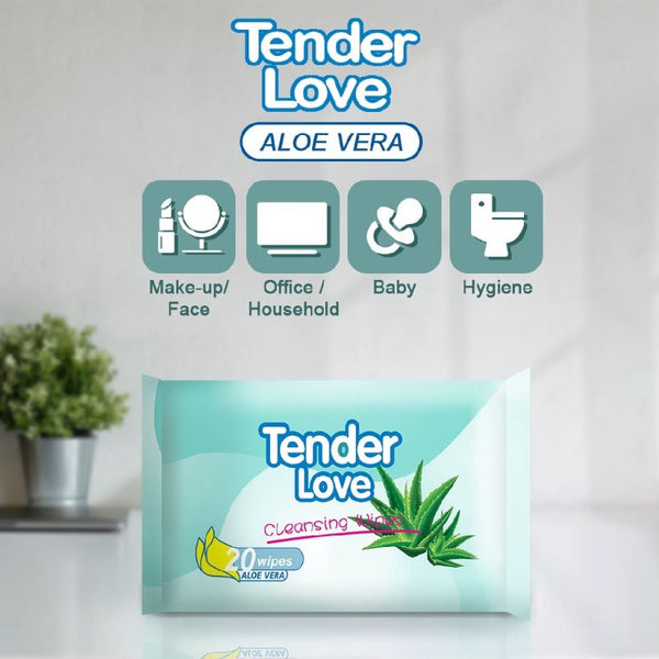 Tender Love Aloe Vera Cleansing Wipes