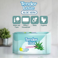 Tender Love Aloe Vera Cleansing Wipes